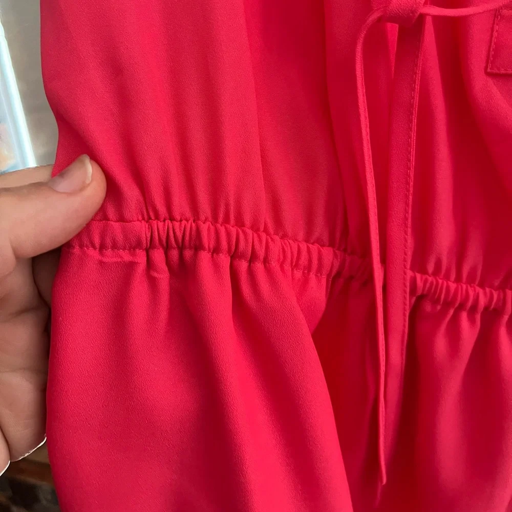 NWOT Ann Taylor Loft Sleeveless Lined Dress Coral XS - Picture 8 of 11